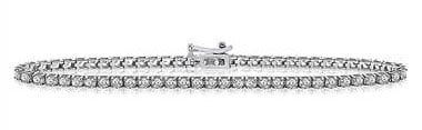 Diamond Tennis Line Bracelet in 14K White Gold (2 cttw.)