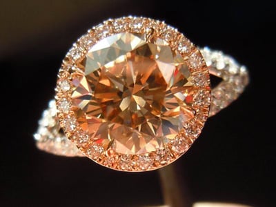 Fancy Brown diamond ring by Diamonds by Lauren