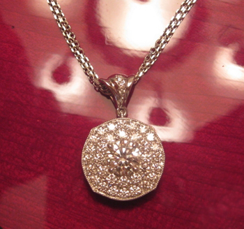 Diamond Halo Pendant