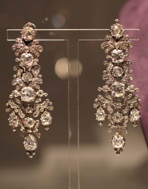 Elizabeth Taylor Exhibition - Antique Diamond Earrings