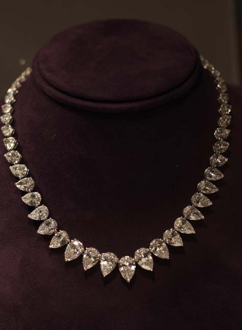 Elizabeth Taylor Exhibition - Diamond Necklace by Cartier