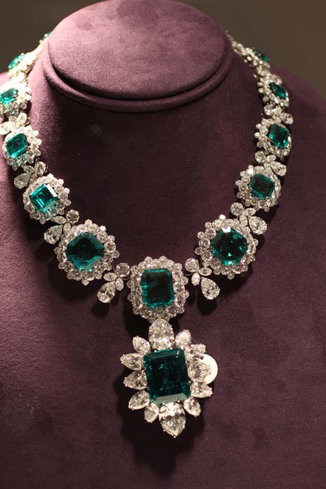 Bulgari Emerald and Diamond Necklace - Elizabeth Taylor