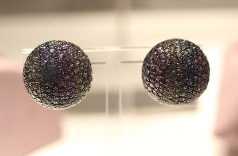 Elizabeth Taylor Exhibition - JAR Sapphire Ear Clips