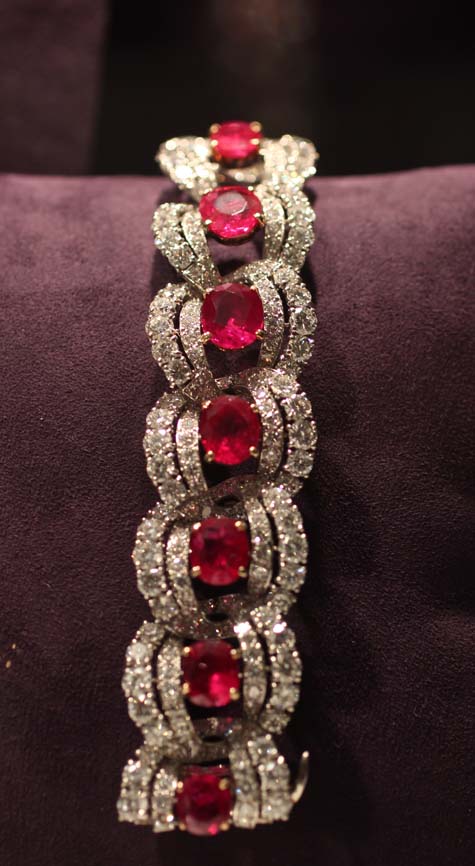 Cartier Ruby and Diamond Bracelet - Elizabeth Taylor