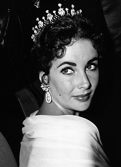 Elizabeth Taylor wearing Diamond Tiara from Mike Todd