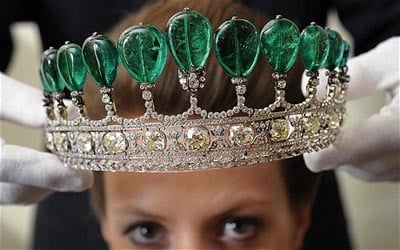 Magnificent Emerald and Diamond Tiara Sotheby's May 17 Auction