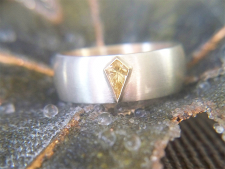 Men's Yellow Diamond Ring