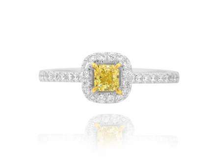 Fancy Yellow Diamond Ring from Leibish & Co.