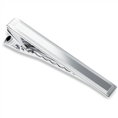 Framed tie clip in sterling silver at Blue Nile  