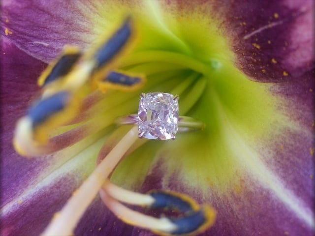 Cushion-cut diamond ring shared by lknvrb4