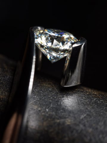 Gelin Abaci Tension-Set Diamond Ring - Image by Fey