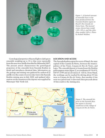 Gems and Gemology free iPad App Screenshot of Spring 2012 issue