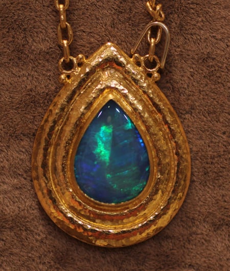 24k gold opal pendant Gurhan Couture 2011