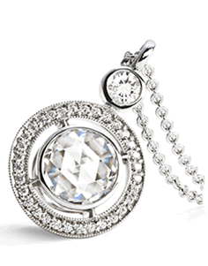H & H Jewels Rose Cut Diamond Pendant