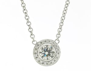 
Diamond Pendant with Halo