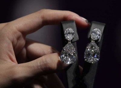 Harry Winston D Internally Flawless Diamond Earrings