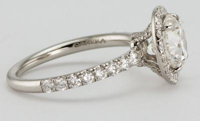 Harry Winston Inspired Diamond Engagement Ring