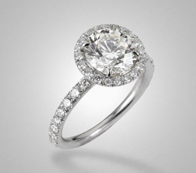 harry winston inspired halo diamond engagement ring