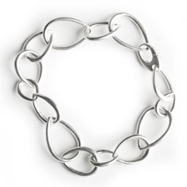 Hilary Druxman Sterling Silver Link Bracelet