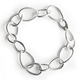 Hilary Druxman Sterling Silver Link Bracelet