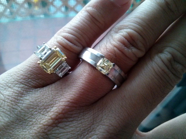 His and Hers yellow diamond rings shared by acebruin His and Hers yellow diamond rings shared by acebruin