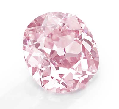 9 carat fancy vivid purplish pink diamond owned by Huguette M. Clark