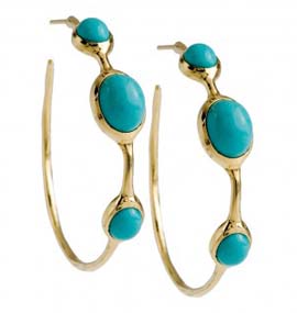 Ippolita #3 Hoops in Turquoise