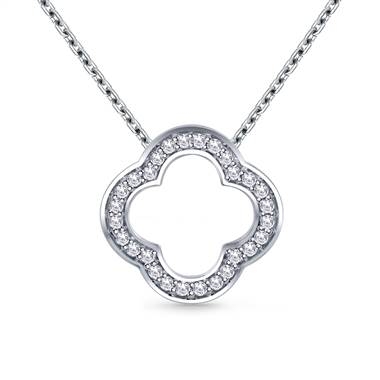 Pair with: Pave set diamond clover pendant set in 14K white gold at B2C Jewels 