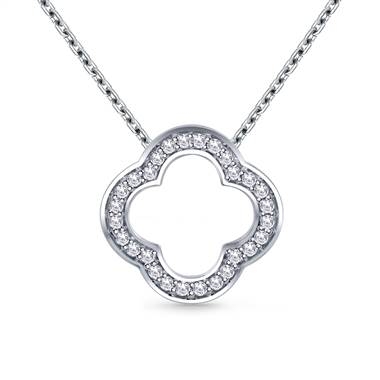 Pair with: Pave set diamond clover pendant set in 14K white gold at B2C Jewels 