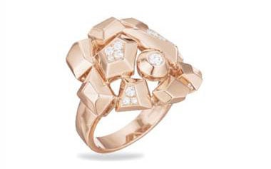 Jackson Diamond Cluster Ring (Medium) - in 18kt Rose Gold - (0.23 CTW)