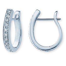 James Allen Diamond Hoop earrings