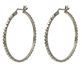 Jane Diaz Carved Hoop Earrings