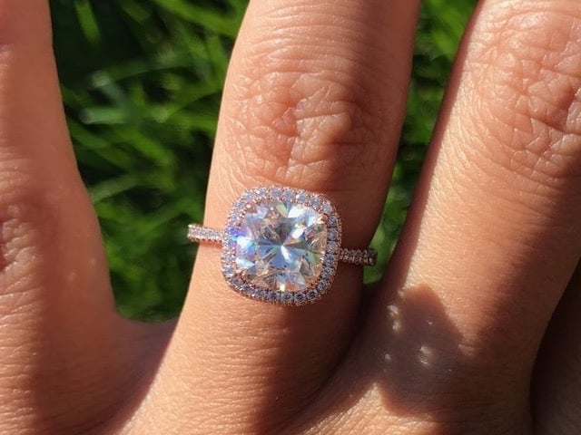 2+ ctw Cushion Brilliant Engagement Ring from Brilliantly Engaged 2+ ctw Cushion Brilliant Engagement Ring from Brilliantly Engaged