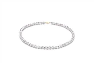 Akoya cultured pearl necklace in 18K yelljune-birthstone-pearl-necklacew gold at Ritani