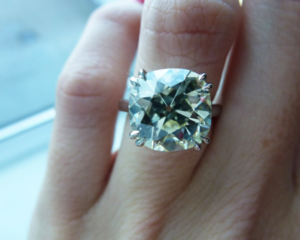 Poppy, an antique cushion-cut diamond, visits London