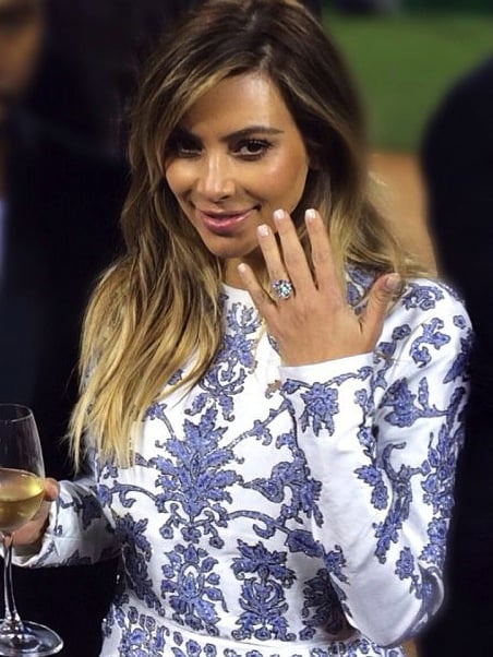 Kim Kardashian's engagement ring from Kanye West