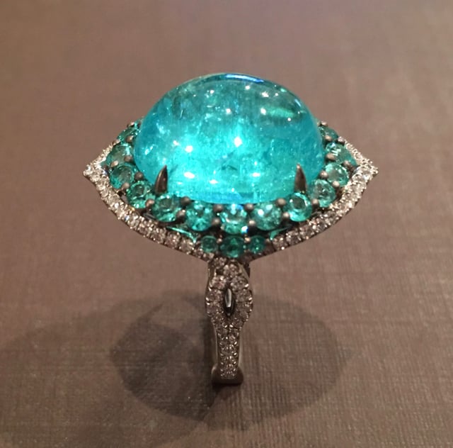 kylier's Leon Mege Blue Fin 12.75 Carat Paraiba Ring