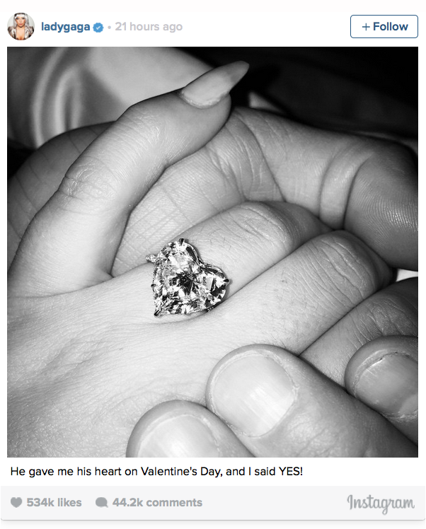 Lady Gaga s Heart Shaped Diamond Engagement Ring Do You Love PriceScope