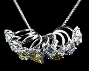 Leon Mege La Petite diamond ring pendant/charm