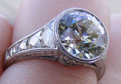 Old European Cut Diamond Ring