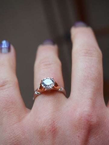 MaeVona Jura engagement ring profile