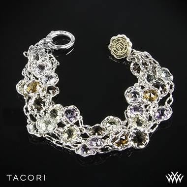 Tacori color medley multi-strand bracelet in sterling silver and 18K yellow gold at Whiteflash