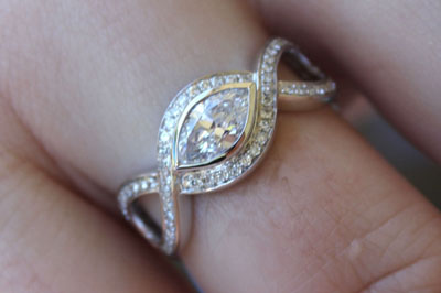 Marquise cut Diamond Ring