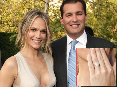 Molly Sims Engagement Ring at Chrysalis Butterfly Ball
