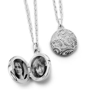 Monica Rich Kosann Silver Floral Locket