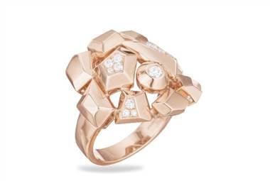 Jackson diamond cluster ring in 18K rose gold at Ritani