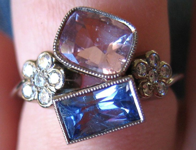 Sapphire Mother's Ring