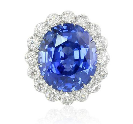 69 carat Royal Blue Sapphire Ring