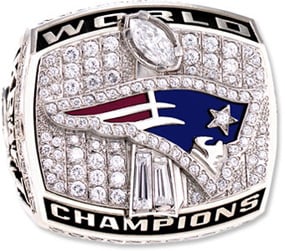 New England Patriots Super Bowl Ring