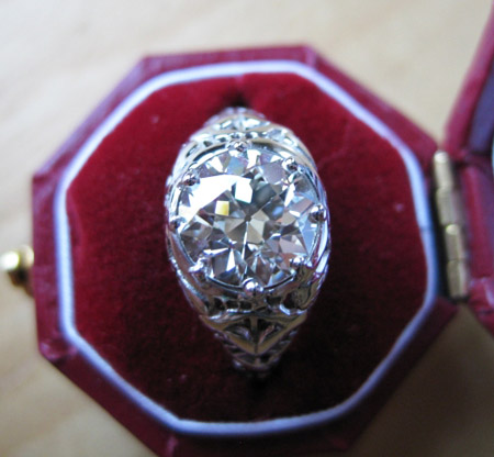 Old European Cut Diamond Ring